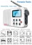 Portable Radio AM FM SW Full-Band Radio With LCD Display,Built-in Speaker, Carousel 7