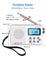 Portable Radio AM FM SW Full-Band Radio With LCD Display,Built-in Speaker, Carousel 8