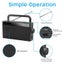 Portable Geriatric Senior Radio,AM/FM Rechargeable Small Player,Mini Radio Carousel 6