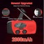 2000mWh NOAA Weather Radio Emergency Radio Solar,Portable Self Powered NOAA Carousel 4