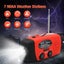 Emergency Hand Crank Radio 2000mWh with 3 LED Flashlight,Radio Solar,Type-C Carousel 3