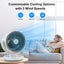 Desk Fan With 3 Speeds & Timer, 10?Z?Z Quiet Air Circulator Fans, Touch Opera Carousel 2