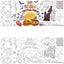 Halloween Giant Coloring Poster Jumbo Paper Coloring Banner for Halloween P Carousel 2