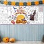 Halloween Giant Coloring Poster Jumbo Paper Coloring Banner for Halloween P Carousel 4