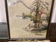 Vintage Japanese framed hand embroidered silk art on textile Carousel 3