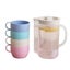 Space-Saving Cold Water Drinkware Set - 1 Kettle + 4 Cups Portable Picnic C Carousel 7