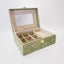 Embossed Jewellery Box - Moss Green Carousel 1