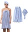 Bath Towel Robe Hair Wrap Turban Combo i2559LB0 Carousel 1