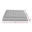 8Cm Memory Foam Mattress Topper 7-Zone Graphite King Single Carousel 2