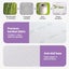 8Cm Memory Foam Mattress Topper Lavender Infused Bamboo Cover 7-Zone King Single Carousel 6
