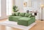 ASHFORD Fabric Sectional Compressed Sofa (Green) - Chaise Facing Right Carousel 1