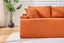 ASHFORD Fabric Sectional Compressed Sofa (Orange) - Chaise Facing Right Carousel 5