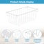 4 Pack Freezer Storage Baskets Organizer Carousel 7