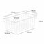 4 Pack Freezer Storage Baskets Organizer Carousel 12