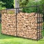 Heavy Duty Outdoor Firewood Storage Rack With Roof Carousel 10