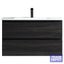 Soho Wall Vanity with Arc Top 800mm - Black Woodgrain Carousel 1