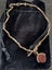 Antique 9ct Rose Gold Chain Carnelian Bloodstone Fob pendant W.J.P England Carousel 6