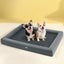 I.Pet Bed Dog Cat Extra Large Calming Soft Sofa Cushion Egg Crate Washable Grey Carousel 6