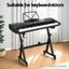 Alpha Heavy Duty Adjustable Piano Stand With Lockable Wheels Z-Stand Black Carousel 4