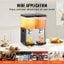 New Commercial Beverage Dispenser 18L x 2 Tanks Cold Juice Ice Drink Dispenser Carousel 7