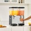 New Commercial Beverage Dispenser 18L x 2 Tanks Cold Juice Ice Drink Dispenser Carousel 8