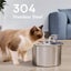 Elosung Beginner Package Stainless Steel Pet Water Fountain With Automatic Power Carousel 3