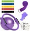 9Pcs Pilates Circle Rings Training Set Yoga Fitness Pilates Ring Grip Resistance Carousel 9