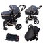 Supra - 3 in 1 Stroller + Bassinet + Capsule Car Seat Combo with Mattress, Fo... Carousel 1
