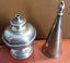 Art Deco Silver-Plated Table Lighter with Conical Snuffer Carousel 5