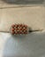Vintage Zuni Sterling Silver Coral Cluster Ring – Signed Carousel 1