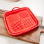 Cook Easy Collapsible Silicone Air Fryer Oven Microwave Liner Square Carousel 4