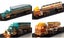 Autoworld X traction Ultra G Outback Overdrive Truckers Slot Car Set 14 Feet Carousel 3