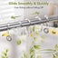 24 Pack Plastic Shower Curtain Rings Clear O Shape Hooks for Curtain and Liner Carousel 6