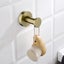 Pin Lever Round Brushed Yellow Gold Stainless Steel Robe Hook Wall Mounted Carousel 1