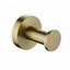 Pin Lever Round Brushed Yellow Gold Stainless Steel Robe Hook Wall Mounted Carousel 2