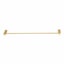Single Towel Rack Rail 600mm Knurled Brushed Yellow Gold Carousel 2