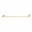 Single Towel Rack Rail 600mm Knurled Brushed Yellow Gold Carousel 3