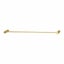 Single Towel Rack Rail 600mm Knurled Brushed Yellow Gold Carousel 4