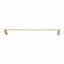 Single Towel Rack Rail 600mm Knurled Brushed Yellow Gold Carousel 5