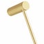 Single Towel Rack Rail 600mm Knurled Brushed Yellow Gold Carousel 8