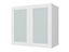 Kitchen Cabinet Flat Pack, Wall Cabinet, Double Frosted Glass Door, 800mm Carousel 1