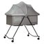 Luna Portable Compact Folding Baby Bassinet with Canopy and Locking Wheels Carousel 2