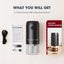 Portable Battery Powered Burr Coffee Grinder with 40 Adjustable Settings & Carousel 7
