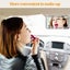 Makeup Mirror with 3 Color Led Light, Rechargeable Car Mirror with Dimmable Carousel 6