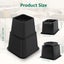 Heavy Duty Bed Risers 8 Pack, Adjustable 3, 5 & 8 Inch Stackable Furniture Carousel 3