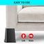 Bed Furniture Risers 4 Inch Lift, Heavy Duty Stackable Bed Elevators for Ta Carousel 4