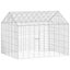 Rabbit Cage Silver 400 X 78 X 78 Cm Galvanised Steel Axbokxtx Carousel 2