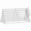 Rabbit Cage Silver 650 X 55 X 55 Cm Galvanised Steel Axbokxxa Carousel 6
