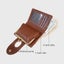 Elosung Brown Elegant Croc Embossed Womens Wallet Short Pu Leather Bifold With R Carousel 3