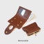 Elosung Brown Elegant Croc Embossed Womens Wallet Short Pu Leather Bifold With R Carousel 4